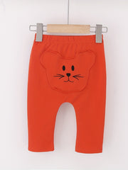 Cartoon Print Casual Trousers Baby Boys & Girls Spring & Autumn Pants