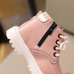 Boys Non Slip Zipper Boots for Indoor/Outdoor Travel