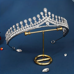 Rhinestone Headband Princess Crown Tiara Hair Accessories