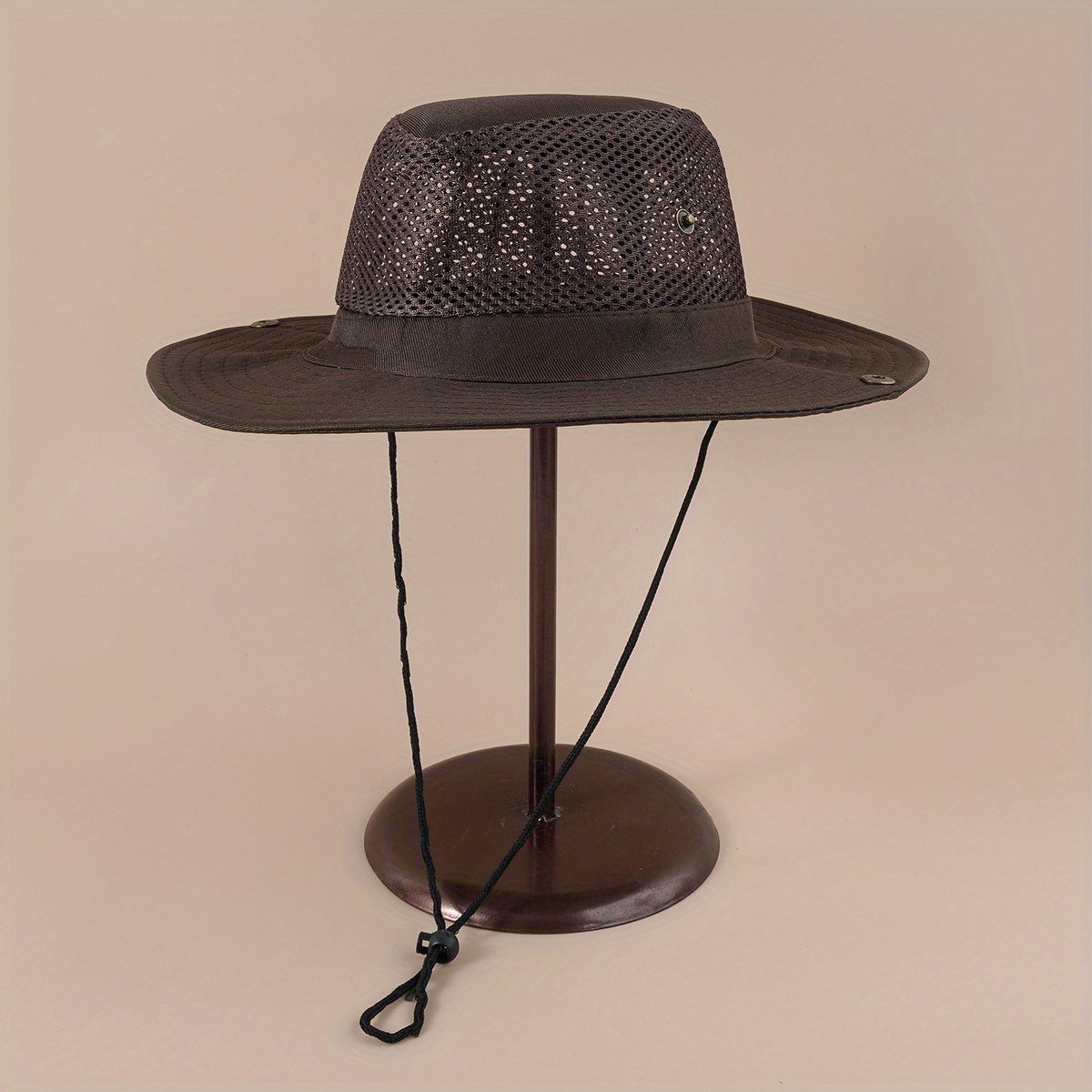 Breathable Mesh Bucket Hat Solid Foldable Sun Hat For Men And Women