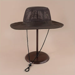 Breathable Mesh Bucket Hat Solid Foldable Sun Hat For Men And Women