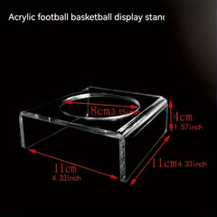 Acrylic Ball Display Rack Transparent Ball Holder For Basketball