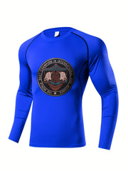 Skeleton Motorcycle Compression Long Sleeve Shirt