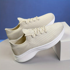 Men's Lace Up Knit Sneakers Breathable Casual Shoes
