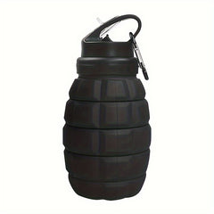 Foldable Silicone Water Cup Leakproof Bottle Portable for Fitness Travel