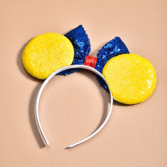 Cartoon Sequin Bow Mouse Ear Headband for Girls