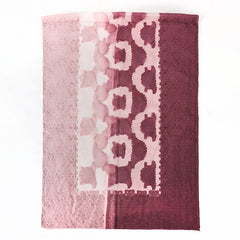 Gradient Scarf Leaf Pattern Versatile Shawl Beach Towel