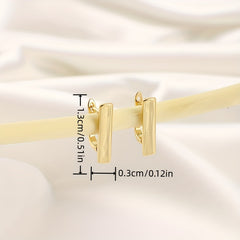 Geometric Glossy Earrings Creative Personality Banquet Party Jewelry