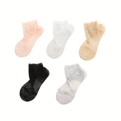 Floral Lace Mesh Socks Women's Stockings