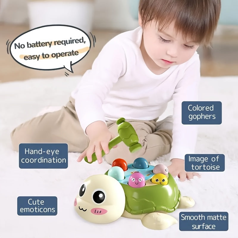 Interactive Turtle Hammer Toy for Toddlers
