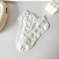 Paris Sweet & Tulle Low Cut Mesh Ankle Socks Women's Stockings