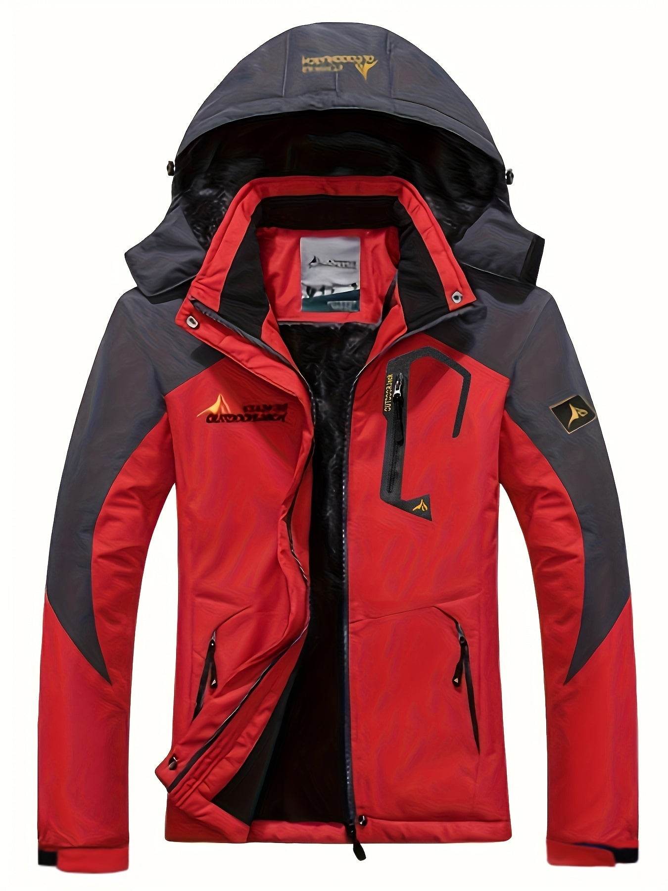 Fleece Liner Hooded Jacket Windproof Coat Women's Activewear