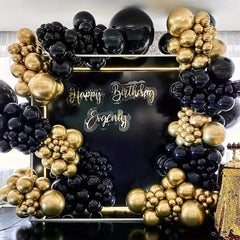 142pcs Golden Balloon Garland Arch Kit for Birthday Wedding Party