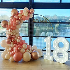 50pcs Pink/Rose Gold/Red Balloons Mix for Celebrations