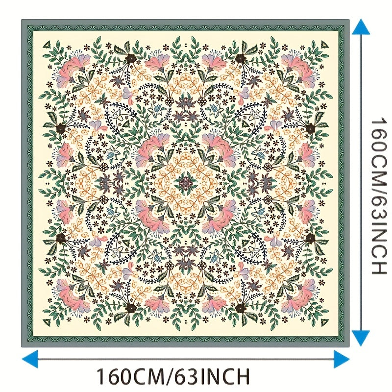 Boho Vintage Absorbent Non Slip Rug Stain Resistant Waterproof Mat