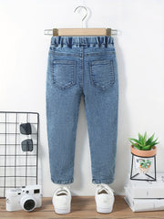 Boys Casual Denim Pants with Pocket for Spring and Autumn