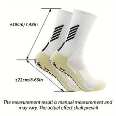 2 Pairs Non Slip Breathable Soccer Socks