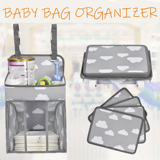 Hanging Diaper Caddy Organizer for Crib & Strollers