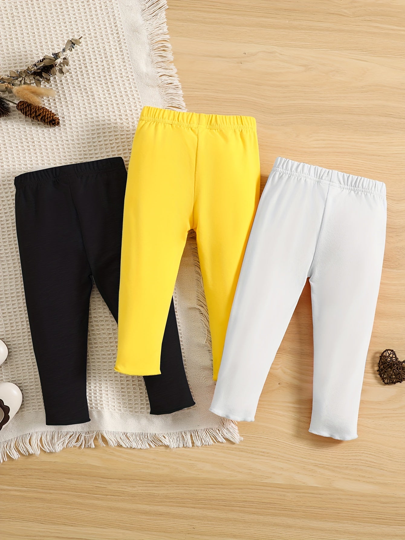 Infant Baby Girls Soft Leggings Solid Pants Kids Clothes