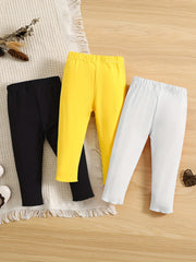 Infant Baby Girls Soft Leggings Solid Pants Kids Clothes