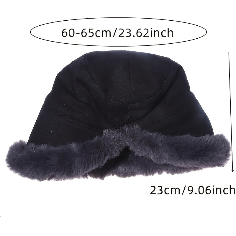 Winter Autumn Bucket Hat Female Adult Beanies Skullcap Keep Warm Beanie