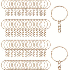 2 Circle Golden Keychain Split Ring Keychain Accessories DIY