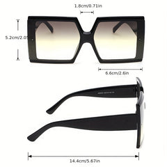 Men's Large Square Frame Sunglasses