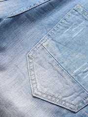 Men's Ripped Denim Shorts - Street Style Distressed Denim Shorts