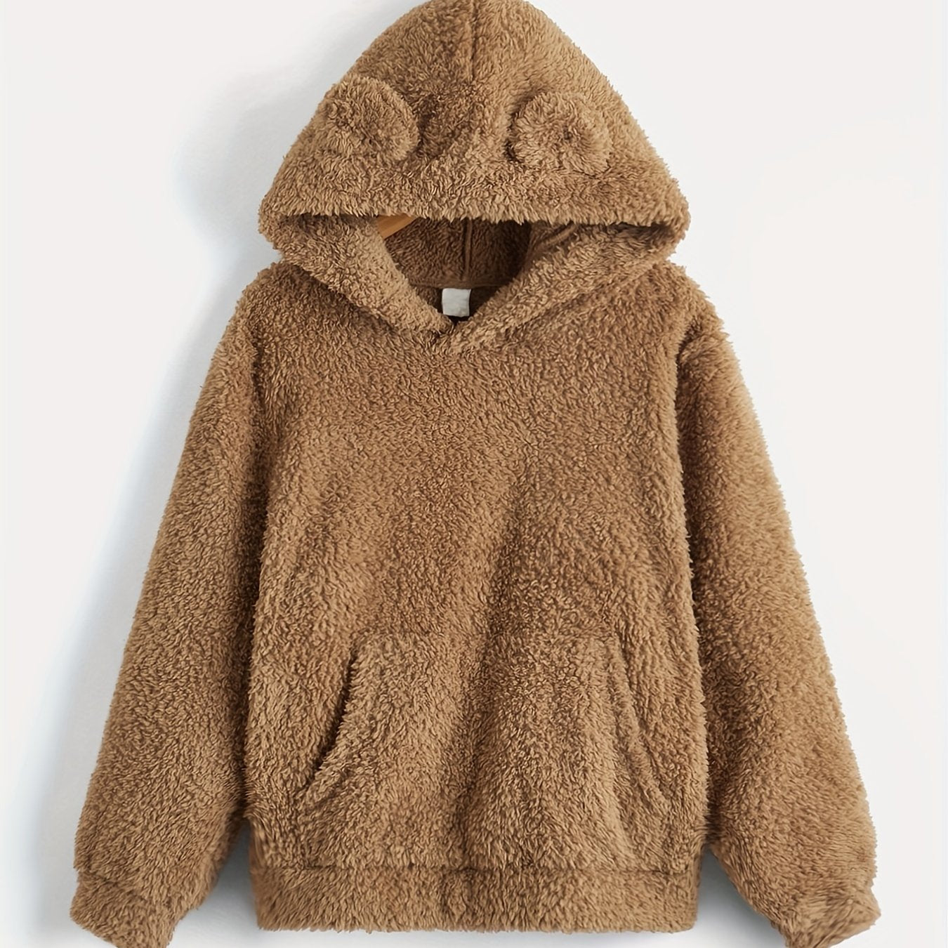 Boy's Teddy Fleece Hoodie Thermal Long Sleeve Top Hooded Pullover