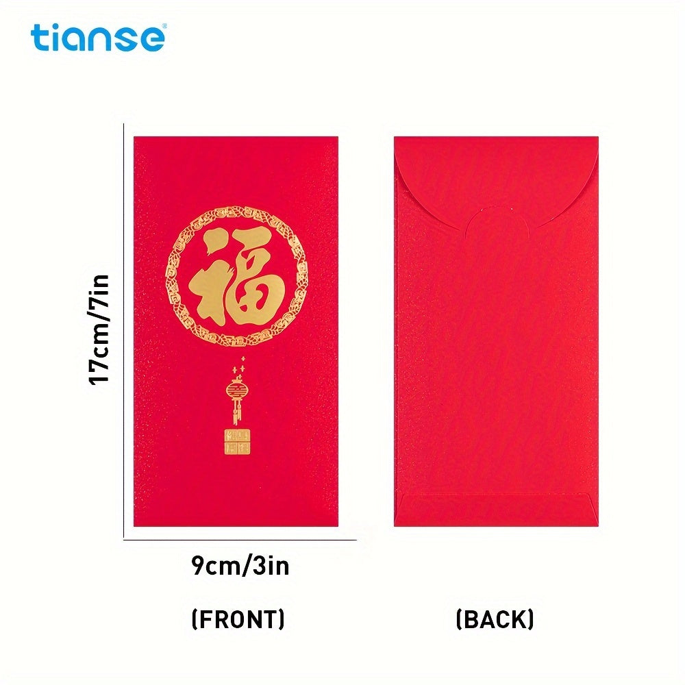 6pcs Chinese Red Packet Lucky Money Envelope Spring Wedding Greeting Decoration