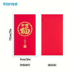 6pcs Chinese Red Packet Lucky Money Envelope Spring Wedding Greeting Decoration