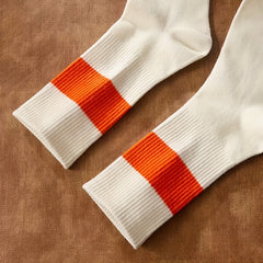5 Pairs Colorblock Striped Socks Women's Stockings