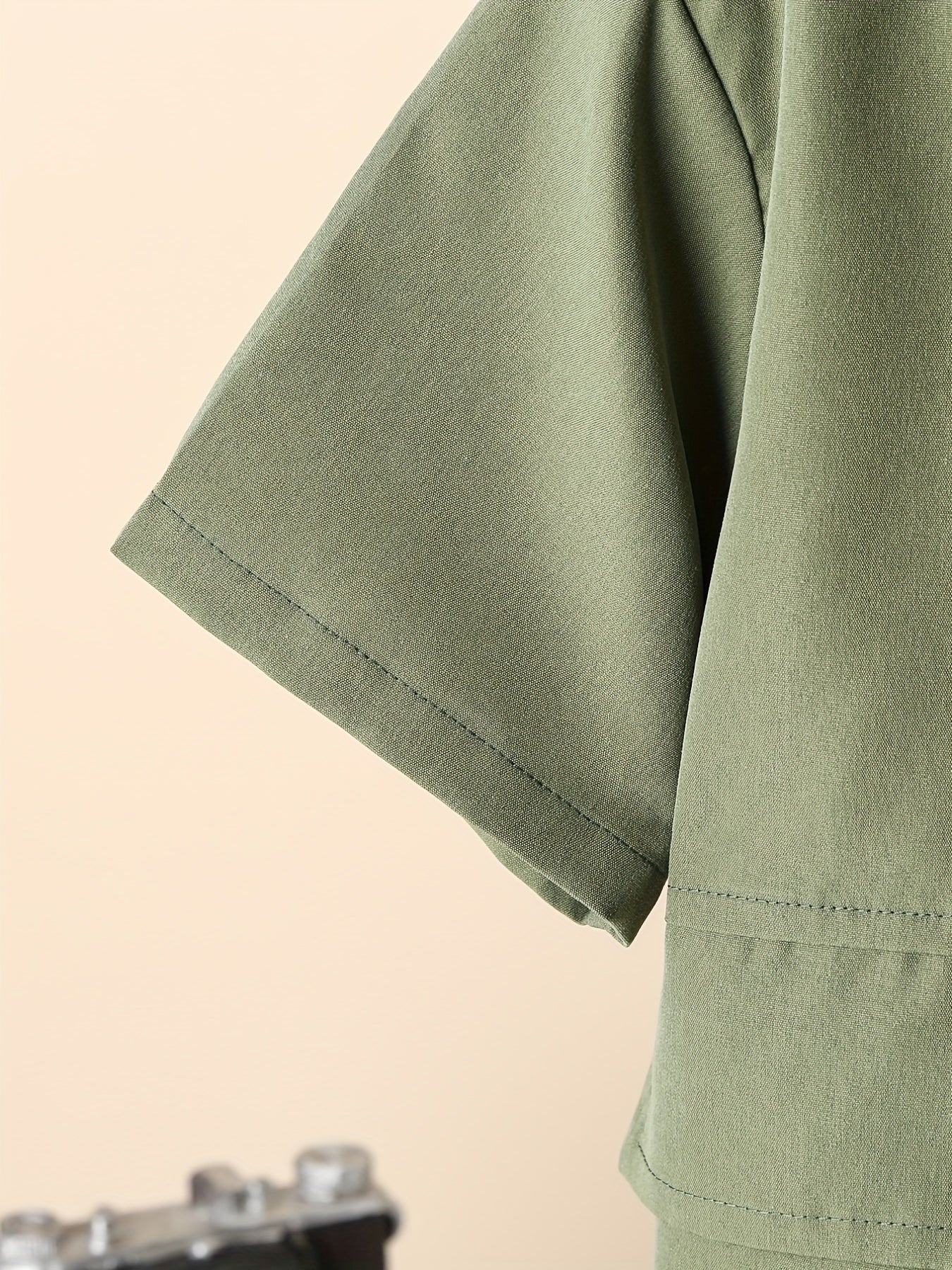 Boys Short Sleeve Shirt & Cargo Shorts Summer Outfit