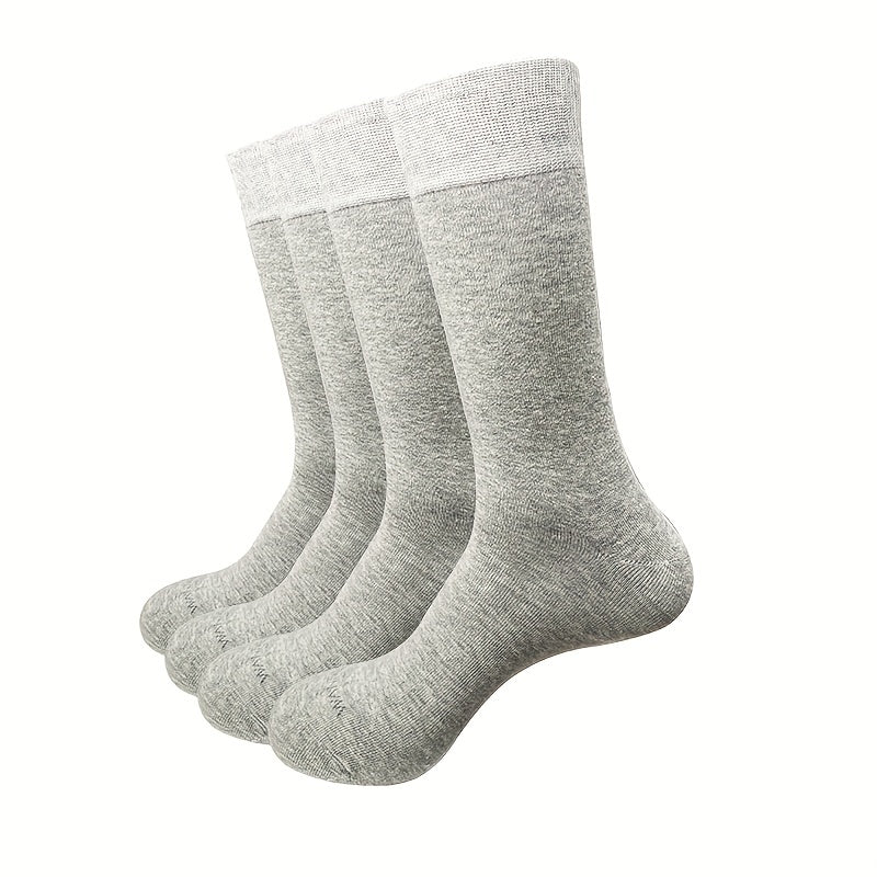 4 Pairs Men's Casual Sweat Absorbent Breathable Socks