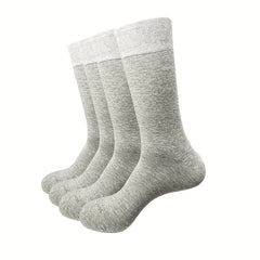 4 Pairs Men's Casual Sweat Absorbent Breathable Socks