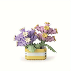 Plant Potted Building Model Blocks Home Decoration Educational Toys