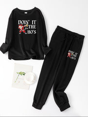 Santa Claus Lounge Set Long Sleeve Tee & Joggers Pajamas