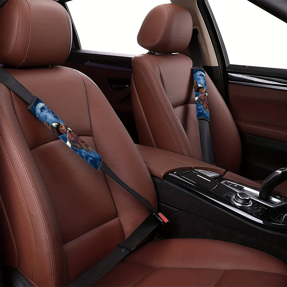 Eagle Print Car Shoulder Protector Cover