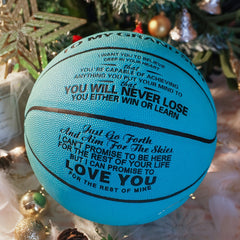 Size 7 Basketball Gift For Grandson - Includes Pump