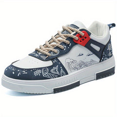 Men's Graphic Print Non Slip Skate Shoes