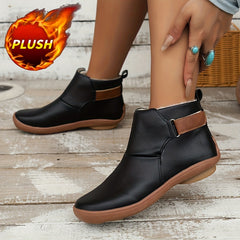 Plush Lined Furry Snow Boots Non Slip Shoes
