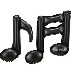 10pcs Musical Note Foil Mylar Balloon Music Party Decoration