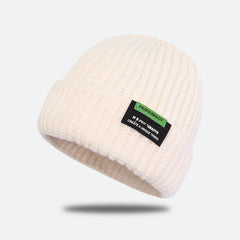 Women's Winter Beanie Knit Hat Warm Knitted Hat Solid Year Gift