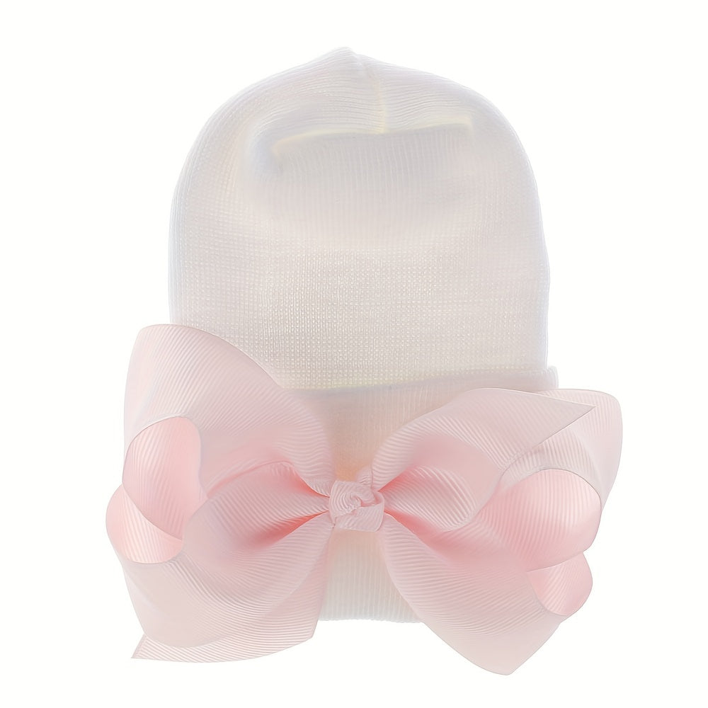 Double Layer Baby Hat With Bow - Men Women