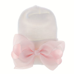 Double Layer Baby Hat With Bow - Men Women