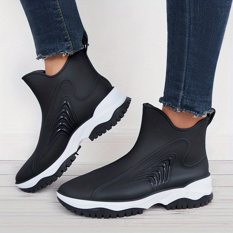 Women's Waterproof Rain Boots - Anti Slip Outdoor Short Boots