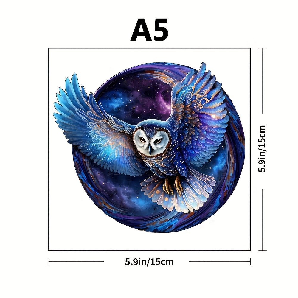 Window Owl Special Shaped Wooden Puzzle for Seniors
