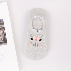 5 Pairs Cartoon Animal Socks Comfy Ankle Stockings Hosiery