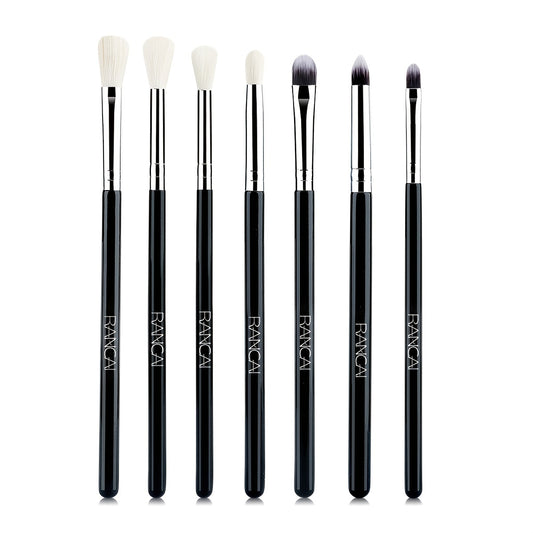 7pcs Eyeshadow Brush Eye Blender Kit Wooden Handle Vegan Makeup Tool