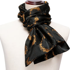 Barry Wang Mens Silk Paisley Floral Scarf Autumn Winter Shawl